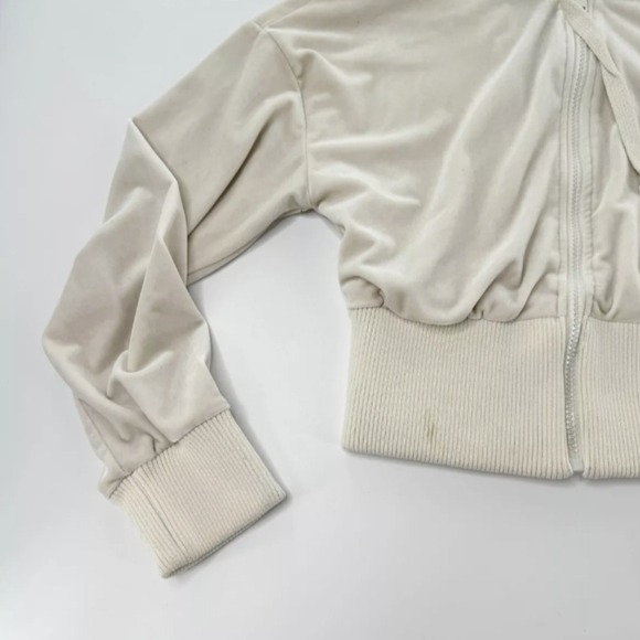 Hello Kitty & Friends x Forever 21 Womens Ivory Cropped Hoodie Full Zip sz M - Picture 4 of 10